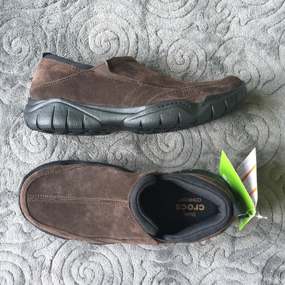 suede crocs mens